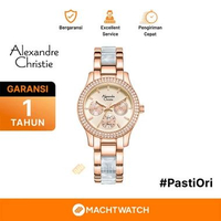 Jam Tangan Wanita Alexandre Christie Passion AC 2932 BF BRGRGBU-2 Rose Gold Dial Dual Tone St Steel 