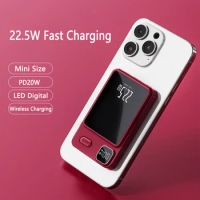 Magnetic Qi Wireless Charger Power Bank 20000mAh 22.5W Fast Charging for Huawei Samsung Xiaomi iPhone Portable PD 20W Powerbank