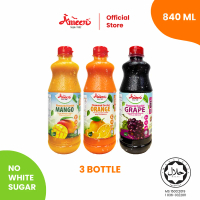 AMEEN Bundle of 3 Bottle - Flavoured Cordial Concentrate - 840ml | Kordial Ameen Set 3 botol 840ml