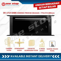 [GARANSI RESMI] MODENA DX 1714 DABK / DX1714DABK Gourmet Downdraft Cooker Hood 70cm HItam