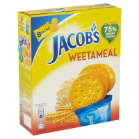 JACOBS Original Cream Crackers Weetameal 144G 216G X 8