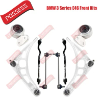 8 Pieces Front Axle Suspension Control Arm Ball Joint Stabilizer Link Tie Rod End Kits For BMW 3 Series E46 Z4 E85 E86 RWD