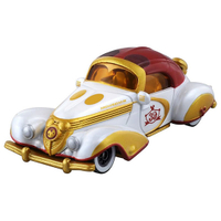 小禮堂 TOMICA多美小汽車 迪士尼 米奇 老爺車 特仕車 玩具車 模型車 (紅黃) 4904810-133636