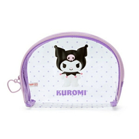 【震撼精品百貨】酷洛米_Kuromi~Sanrio 日本SANRIO三麗鷗酷洛米 餃形透明化妝包 (點點款)*93553