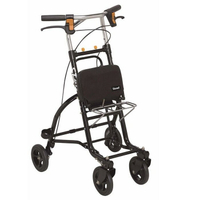 日本幸和TacaoF輕巧型步行車R300(黑色)R-300帶輪型助步車/步行車/購物車/散步車/助行椅