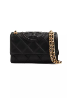 TORY BURCH Small Fleming Soft Convertible Shoulder Bag Black 139060