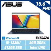 ASUS X1504ZA-0151B1235U 午夜藍 15.6吋筆電 (i5-1235U/8G/512G SSD)