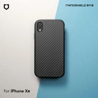 RHINOSHIELD 犀牛盾 iPhone XR 6.1吋 SolidSuit 碳纖維紋路防摔背蓋手機保護殼(獨家耐衝擊材料)