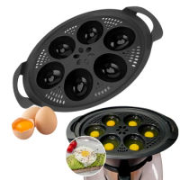 6 Holes Egg Poacher for Thermomix TM5 TM6 TM31 Kitchen Eggs Pot Boiler Steamer Molds Steam Basket Cooking Utensils Cooking Tool
