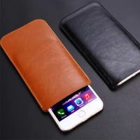 FSSOBOTLUN For Xiaomi Redmi Note 7 Case 6.3" super slim sleeve pouch cover,Luxury microfiber Leather Cases Phone bag
