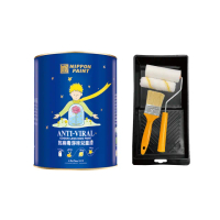 【立邦】銀離子抗病毒淨味兒童漆 紫色系 電腦調色 含工具(1公升裝：約可塗刷2坪)