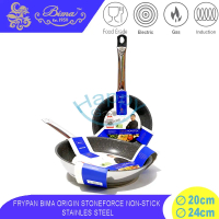BIMA ORIGIN 20-24CM FRYPAN/PANCI PENGGORENGAN STAINLESS STEEL ANTI LENGKET INDUKSI SUS304