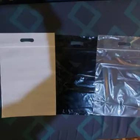 Plastik Ziplock Klip Pond Oval 30x38+7 Plastik Baju Sepatu putih 100 pcs