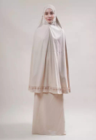 SITI KHADIJAH Siti Khadijah Telekung Modish Siddra in Beige