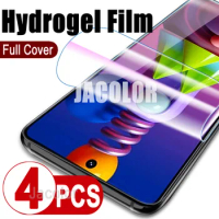 4PCS Screen Gel Protector For Samsung Galaxy M13 M12 M11 M22 M21 M32 M31S M31 M30S M51 Hydrogel Safety Front Film M 13 Not Glas