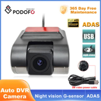 Podofo Auto DVR Camera HD 1080P Video Registrator USB Night vision Dash Camera for Android