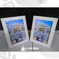 CETAK FOTO 5R DAN BINGKAI Putih