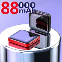 80000mAh Power Bank Ultra-thin Portable Charger For iPhone 13 14 15 Xiaomi Samsung Huawei External Battery 80000 mAh PowerBank
