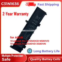 C31N1636 Battery Replacement for Asus VivoBook Pro 15 N580GD N580VD VivoBook Pro X580VD X580VN Laptop Computers 11.49V 47Wh