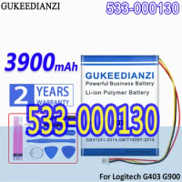 High Capacity GUKEEDIANZI Battery 533-000130 533000130 3900mAh For Logitech G703 X100 G403 G900 Wireless Mouse Batteries