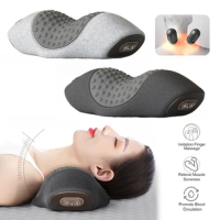 Neck Massage Pillow Memory Foam Neck Guard Pillow Ergonomics Massage Back Traction Relieve Relaxation Best Sleep Spine Support