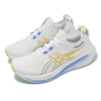 Asics 慢跑鞋 GEL-Nimbus 26 男鞋 白 藍 緩震 厚底 亞瑟膠 路跑 運動鞋 亞瑟士 1011B794100