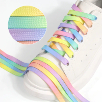 Tie-Dye Creative Colorful Flat Shoelaces Suitable for Sneakers, Canvas Shoes, White Shoes, 1970s Air