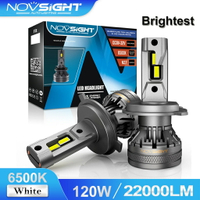 市面上最亮 Novsight 汽車 LED 大燈 頭燈 120W 22000LM 6500K 即插即用 兩顆裝