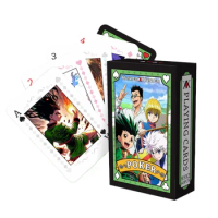 Anime Poker Toy Hunter X Hunter Board Game Cards Hisoka Killua Zoldyck Cosplay Hardcover Coollection Gift