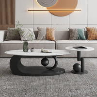 Minimalist Books Coffee Tables Modern Aesthetic Premium Luxury Coffee Tables Oval Magazine Mesa De C