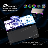 Bykski N-TESLA-A100-X,GPU Water Block For NVIDIA TESLA A100 40GB Graphics Card Radiator,VGA Watercooler 12V/5V RGB M/B SYNC