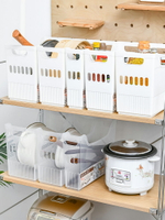 廚房帶滑輪收納盒多功能塑料鍋具置物筐雜物籃桌面文件儲物盒