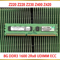 1PCS Server Memory For HP Z220 Z228 Z230 Z400 Z420 8GB 8G DDR3 1600 2Rx8 UDIMM ECC