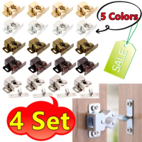 4/2/1Set Magnet Cabinet Catches Door Stop Closer Stoppers Damper Buffer Wardrobe Hardware Furniture Fittings Accessories Drawers