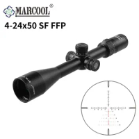 Marcool Stalker 4-24x50 SFIR Riflescope HD Optics Sight Scope Long Range Shooting for Hunting Sniper Rifle Fire Weapon .338 .308