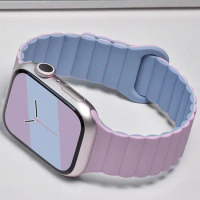 Magnetic Loop for Apple Watch Ultra Band 49mm 45mm 44mm 40mm 41mm 42mm Silicone Sport Bracelet IWatch Serie 8 7 6 SE 5 4 9 Strap