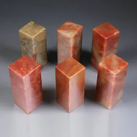 Square Seal Stone for Painting and Calligraphy, DIY Stamp, Practice, Chinese Name, 2x5cm, 2x5cm, 10 Pcs
