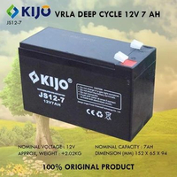 KIJO VRLA DEEP CYCLE 12V 7AH AKI KERING BATTERY BATERAI 12 V 7 AH