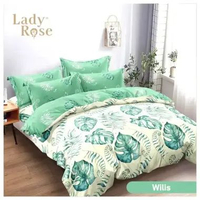 BEDCOVER LADY ROSE uk160X200 RUMBAI QUEEN SIZE MURAH TASYA