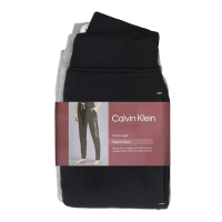 【Calvin Klein 凱文克萊】女縮口長褲兩入組 黑+淺灰(1+1超值組)