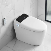 Modern Luxury Bathroom Wc Sanitary Ware Intelligent Automatic Flush Electric One Piece Ceramic Tankless Bidet Smart Toilet