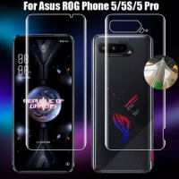 3PCS Clear Matte Hydrogel Film For Asus ROG Phone 5 5S 6 7 Pro Screen Protector for ASUS RogPhone 2 3 Zenfone 7 8 Sticker Film