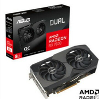 適用Asus/華碩AMD Radeon RX7600臺式電腦游戲顯卡8GB 支持2K顯示【宜家良品百貨】