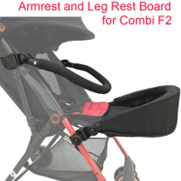 COLU KID® 1:1 Baby Stroller Accessories Armrest Bumper and Leg Rest Board Adjustable Extend Footboard for Combi F2 Stroller