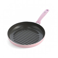 【GreenPan】鑽石陶瓷塗層不沾圓形煎鍋 Torino 28cm(不含蓋/不挑爐具/不沾鍋/陶瓷/洗碗機適用)
