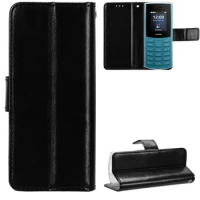 For Nokia 105 2G 4G 2023 Case Luxury Flip PU Leather Lanyard Stand Shockproof Case For Nokia105 2G 4G 2023 Phone Bags