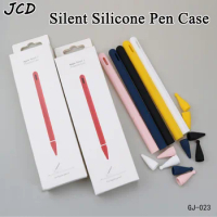 JCD 1pcs For Apple Pencil 2 Case For iPad Pencil Case Tablet Touch Stylus Pen Protective Cap Tip Cover Pouch Soft Silicon