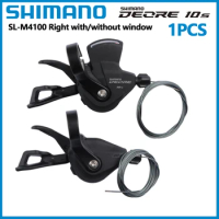 Shimano DEORE M4100 Shifter 10Speed Right Shift Lever With Window SL-M4100 R Without Window Mountain MTB Bike Shift