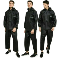Mantel Mantol Jas Hujan Asv Original Asli Model Setelan Baju Celana Jumbo Besar Pvc Press Karet Rubb