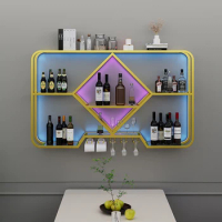 Bottle Liquor Wine Cabinets Living Room Industrial Salon Aesthetic Bar Cabinet Display Holder Mueble Para Vino Home Furniture